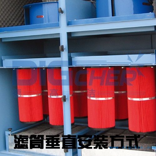 工業(yè)除塵器濾筒垂直安裝方式